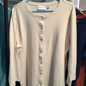 Rebecca Malone XL Button Sweatshirt